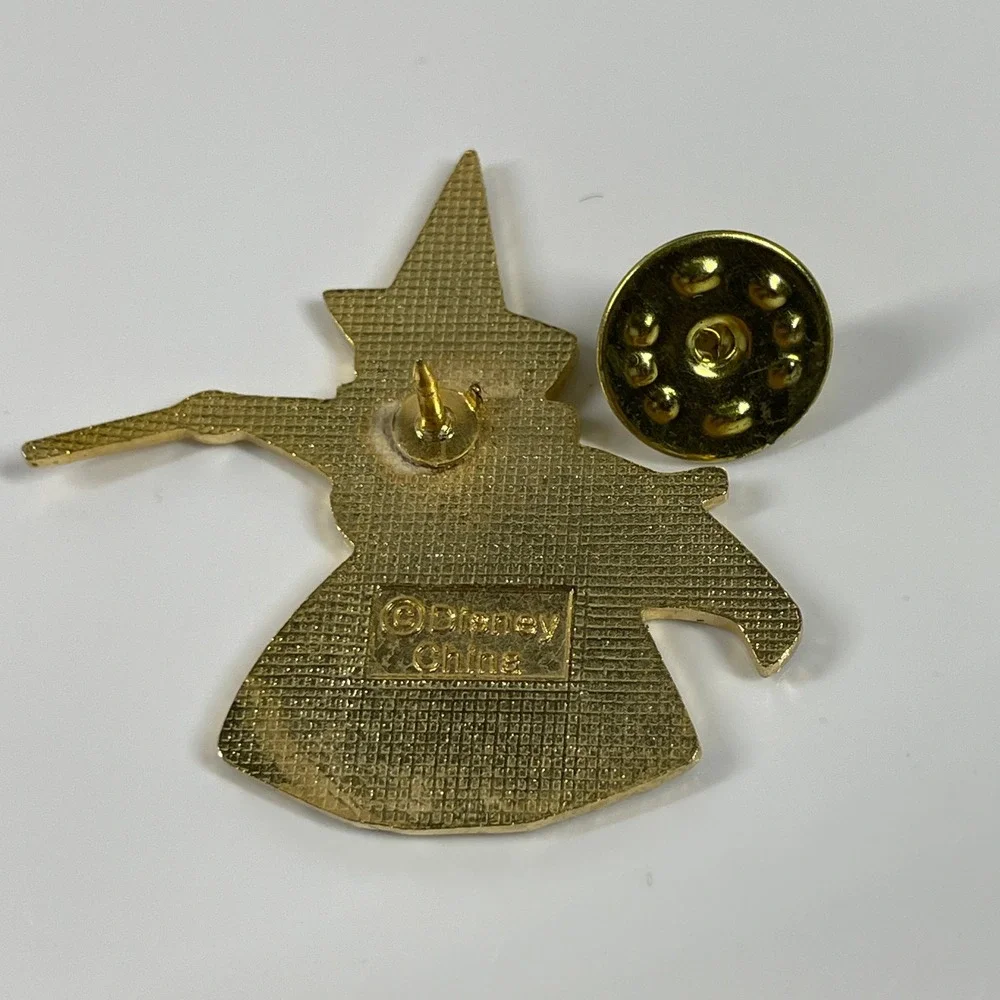 Disney Merryweather Fairy Pin Blue Vintage Sleeping Beauty Enamel Gold Tone
